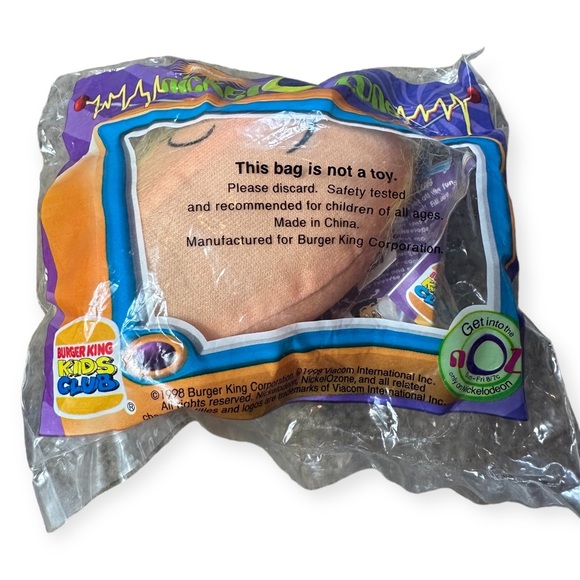 Vintage 1998 Nickelodeon NICKEL-O-ZONE Hey Arnold Set Of Three Sealed Small Toys - Picture 4 of 8